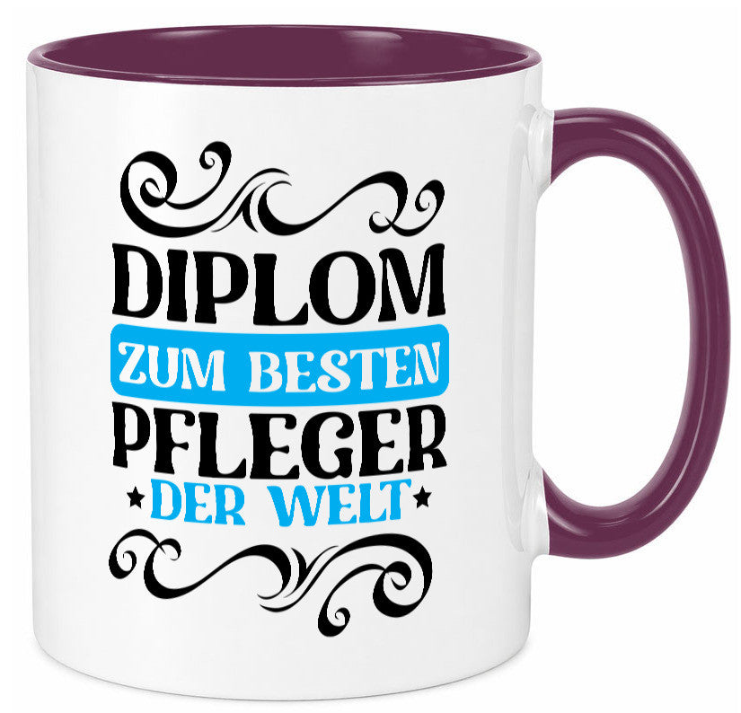Bester Pfleger der Welt | Altenpfleger Pflegekraft lustig Humor Geschenkidee Tasse