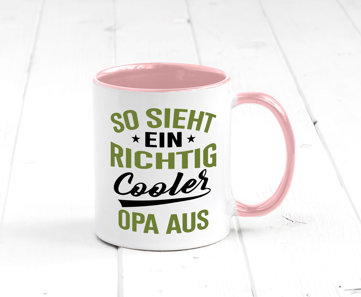 So sieht ein richtig Cooler Opa aus | Großvater Geschenkidee Familie Humor Tasse
