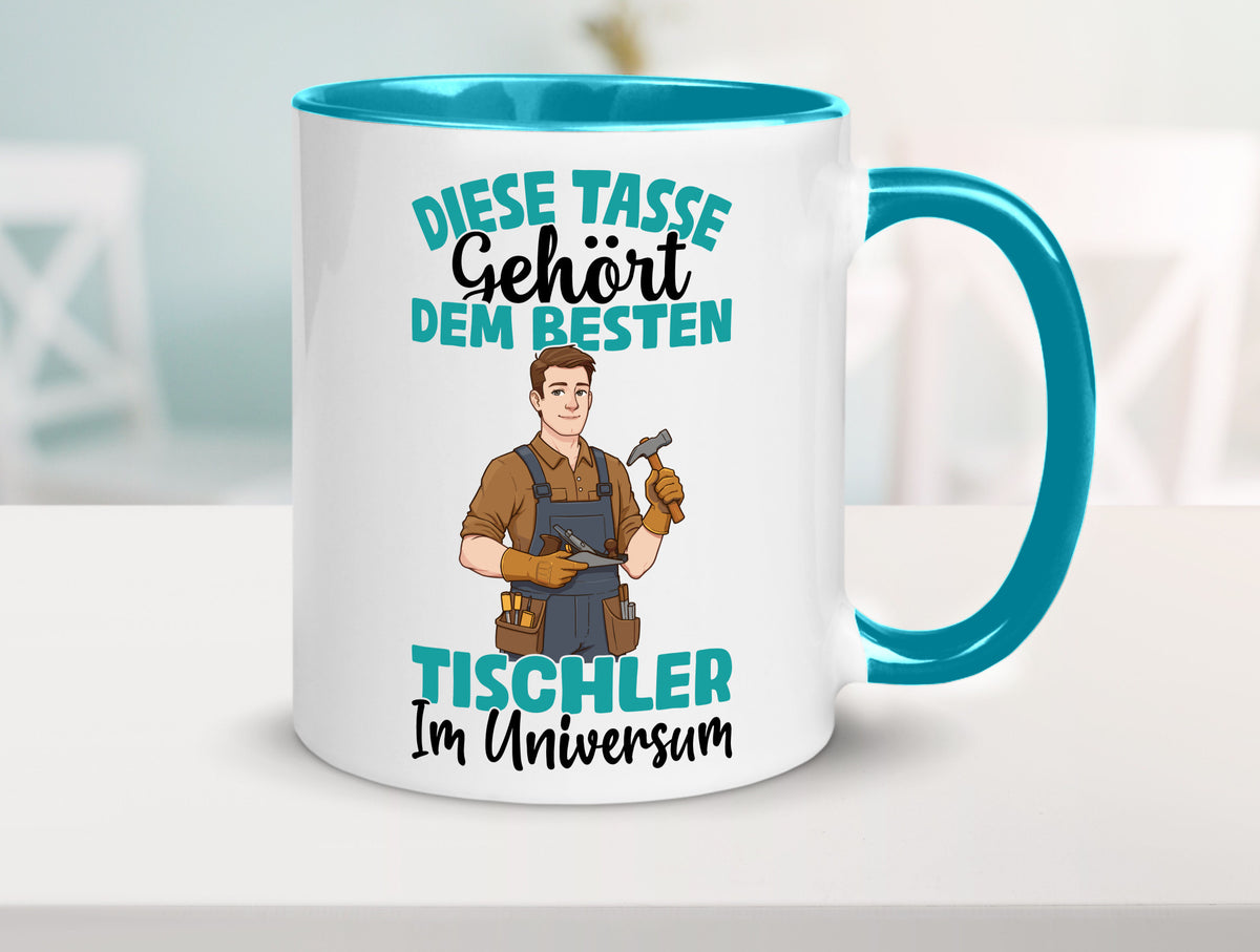 Im Universum: Tischler | Handwerk Beruf Tischlerei Geschenkidee Arbeit Kollegen Tasse