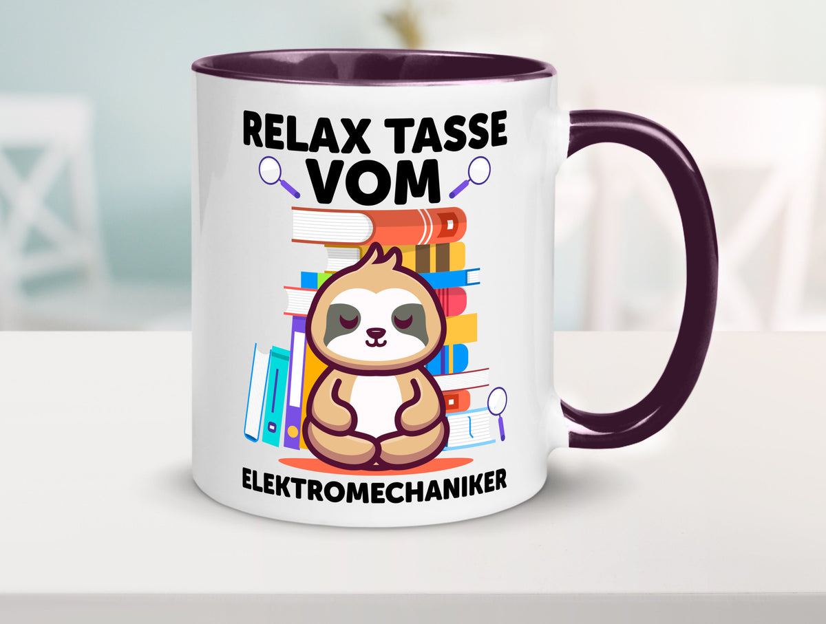 Relax Tasse: Elektromechaniker | Mechaniker Geschenk Humor Geschenkidee