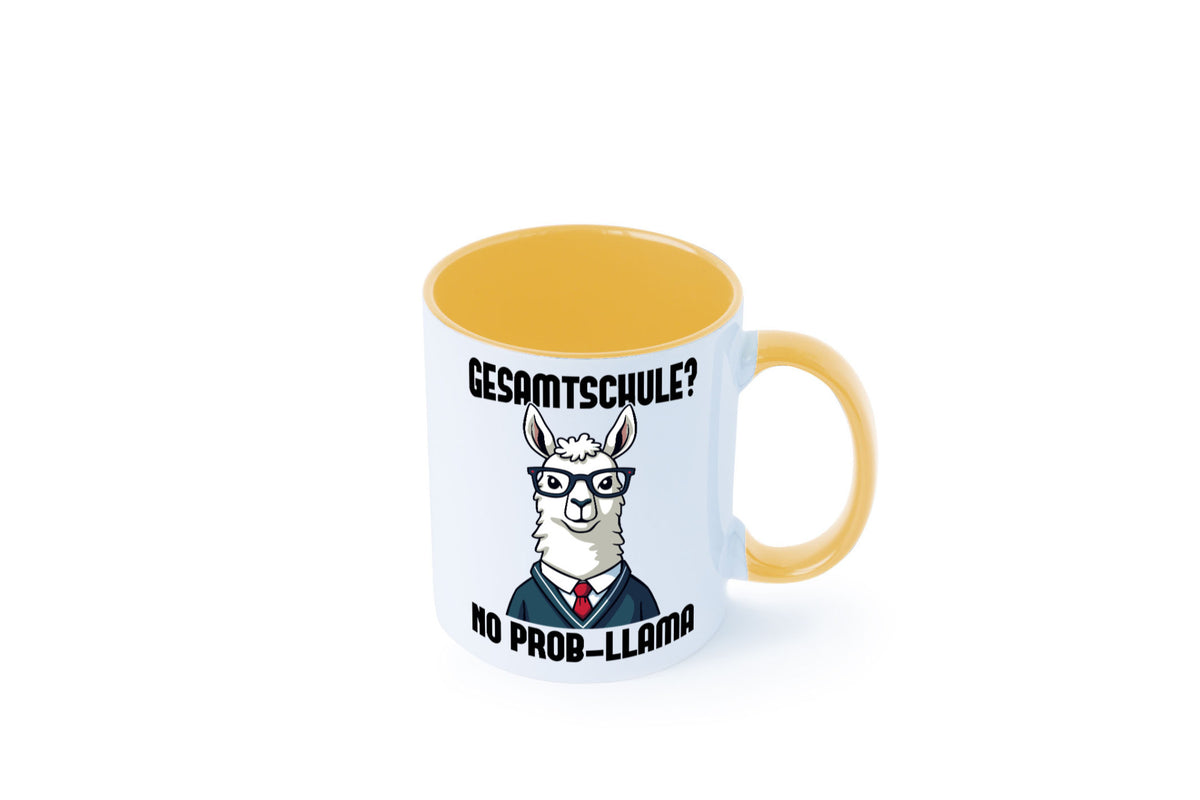 Gesammtschule | no prob-llama Einschuldung Humor Geschenkidee Tasse