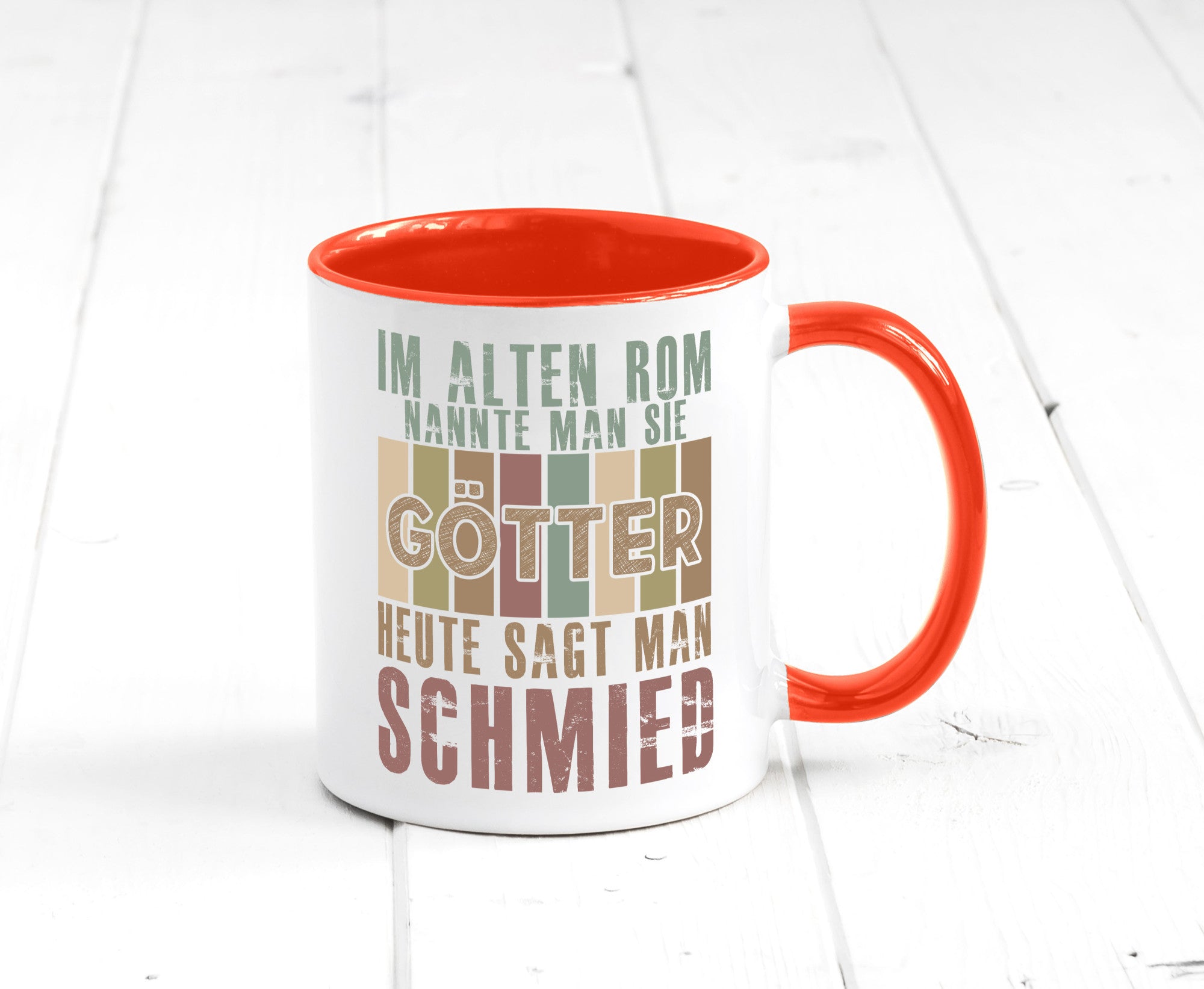 Heute sagt man: Schmied | schmieden lustig Humor Geschenkidee Geschenk Tasse