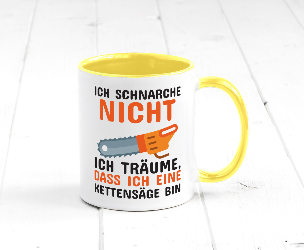 Ich schnarche nicht lustiger Spruch Geschenk Humor Geschenkidee Tasse
