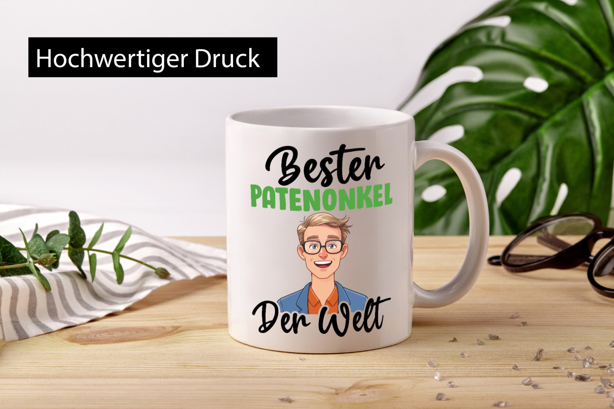 Bester Patenonkel | Onkel lustiger Spruch Geschenk Humor Geschenkidee Tasse