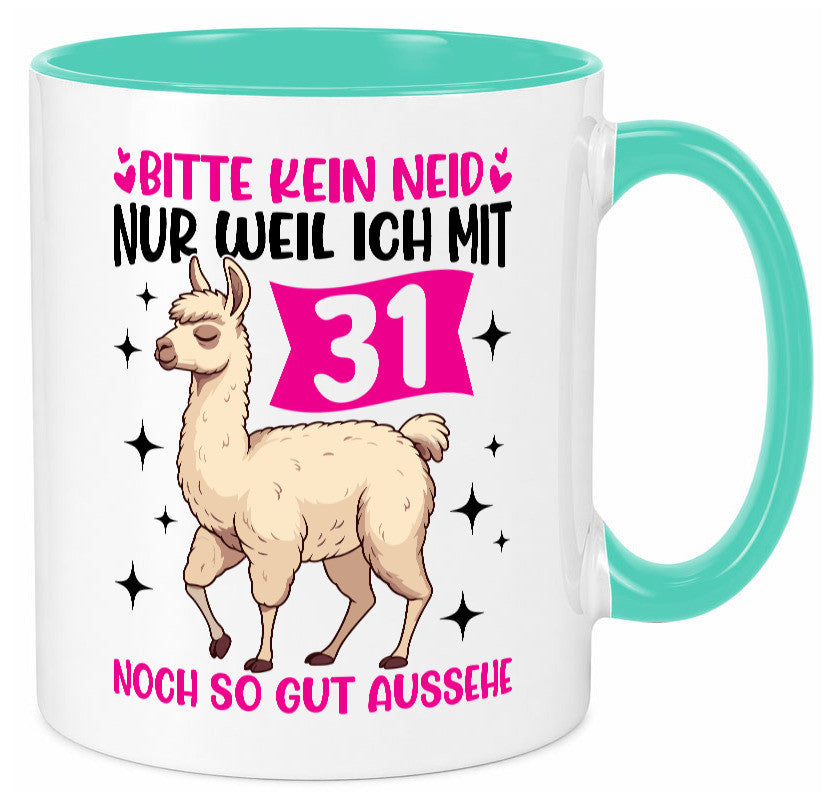 31. Geburtstag | 31 Jahre Lama gut aussehen lustiger Spruch Geschenk