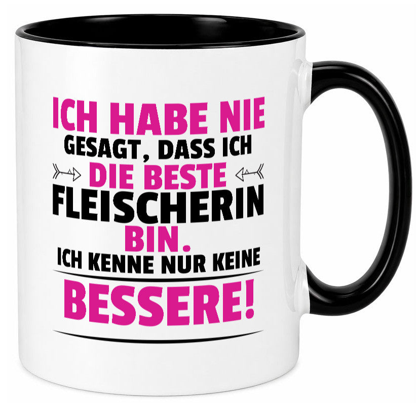 Die Beste Fleischerin | Schlachterei lustiger Spruch Geschenk Humor Tasse