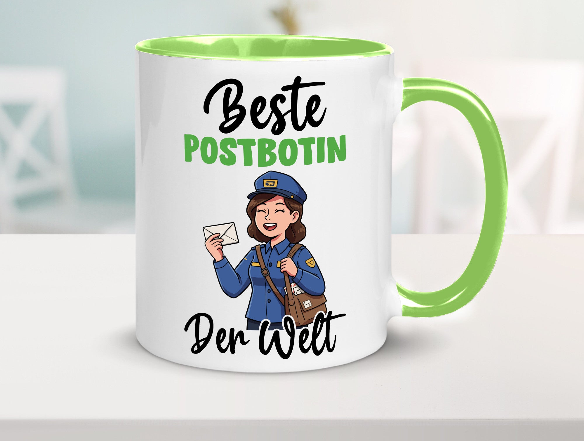 Beste Postbotin | Beruf Post Briefträger v2 lustig Arbeit Kollegen Büro