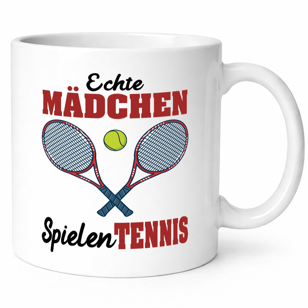 Echte Mädchen Spielen Tennis | Sport Geschenkidee Humor Tasse