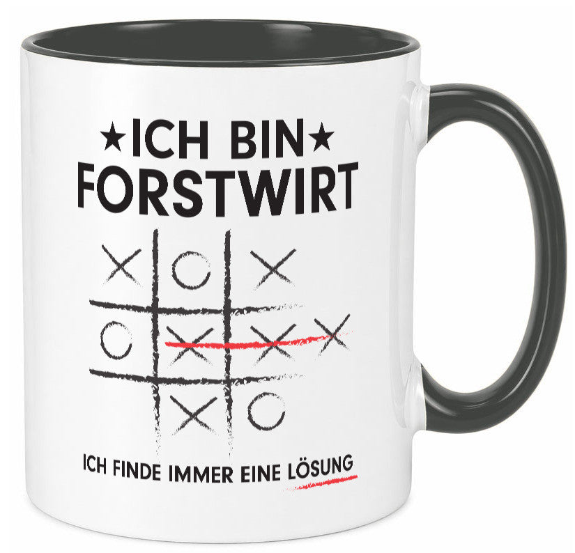 Lösung finden: Forstwirt | Waldarbeiter v2 Geschenkidee Arbeit Kollegen Büro