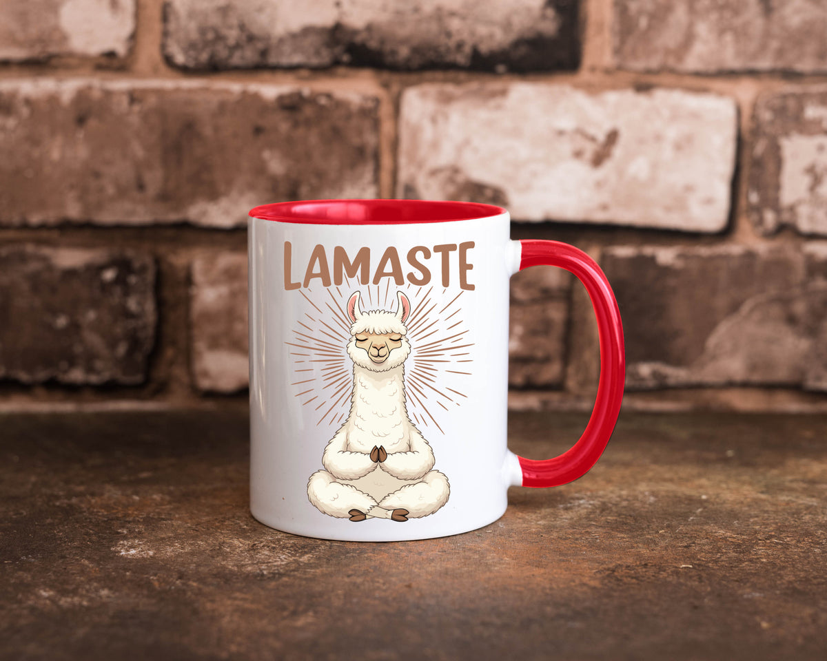 Lamaste | Lama Namaste lustiger Spruch Geschenk Humor Geschenkidee Tasse