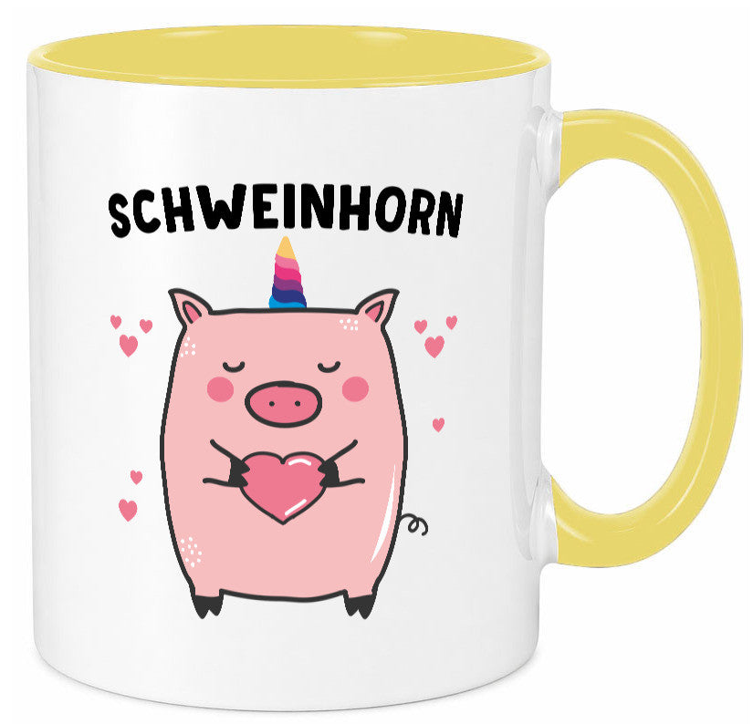 Schweinhorn lustig Humor Geschenkidee Geschenk Tasse