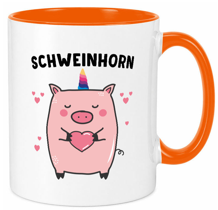 Schweinhorn lustig Humor Geschenkidee Geschenk Tasse