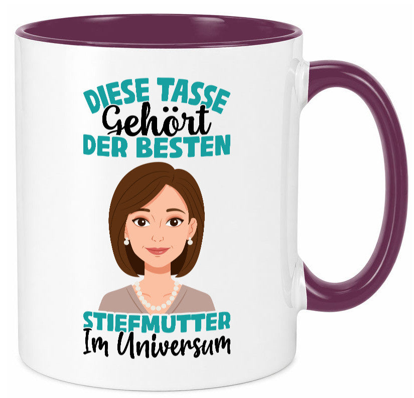 Im Universum: Stiefmutter | Stieftochter Beste Geschenk Familie Geschenkidee Tasse