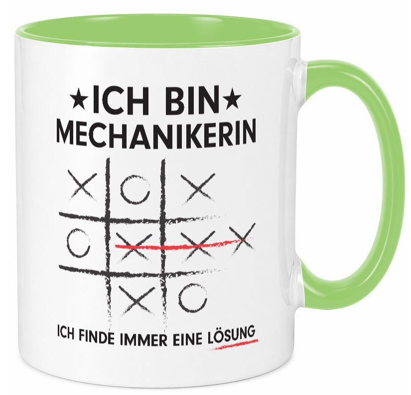 Löse Probleme: Mechanikerin | KFZ Geschenkidee Humor Tasse