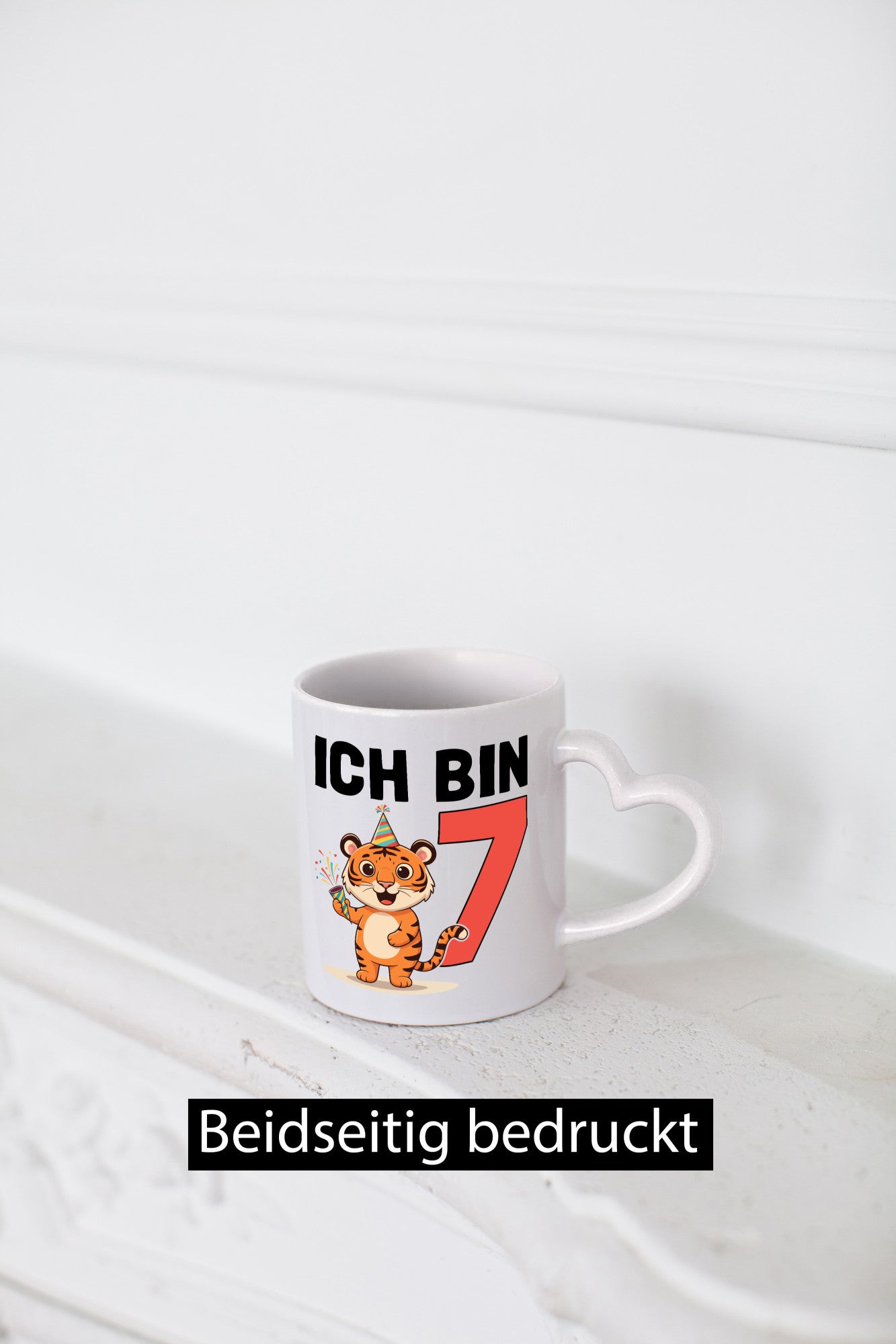 7. Geburtstag | 7 Jahre Tiger Geschenk Geschenkidee lustiger Spruch Tasse