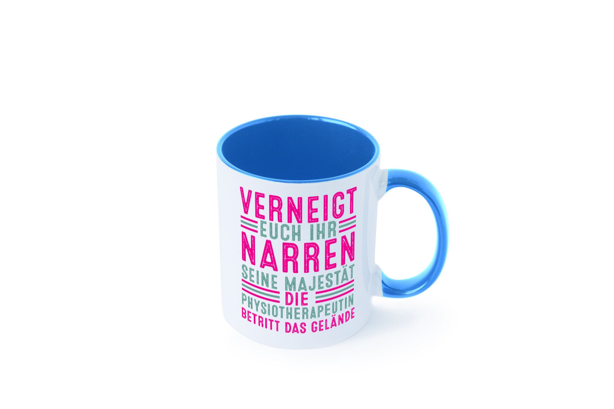 Verneigt euch: Physiotherapeutin Humor Geschenkidee Tasse