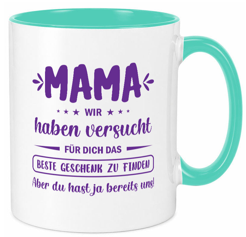 Perfekte geschenk | du hast ja bereits uns Muttertag lustiger Spruch Familie Tasse