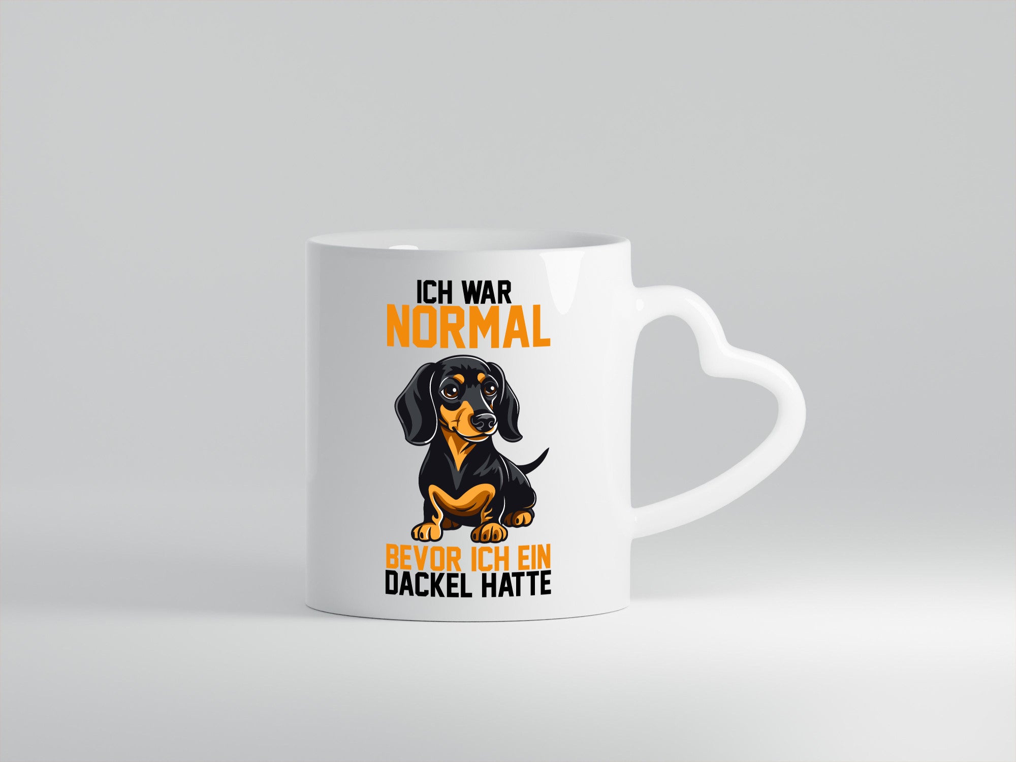 Ich war normal bevor ein Dackel hatte | Geschenkidee Humor Tasse