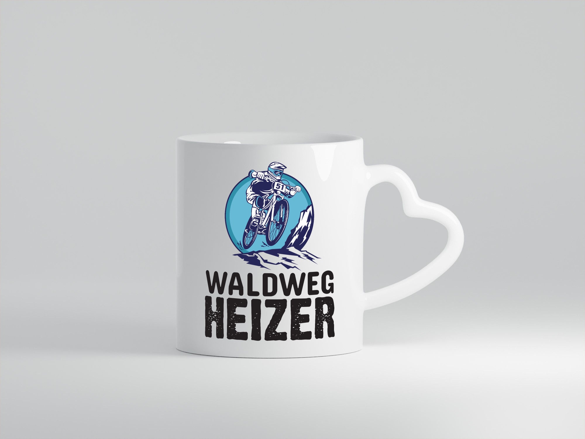 Waldweg Heizer | Mountainbike Tasse Mountainbiker Geschenk Humor Geschenkidee
