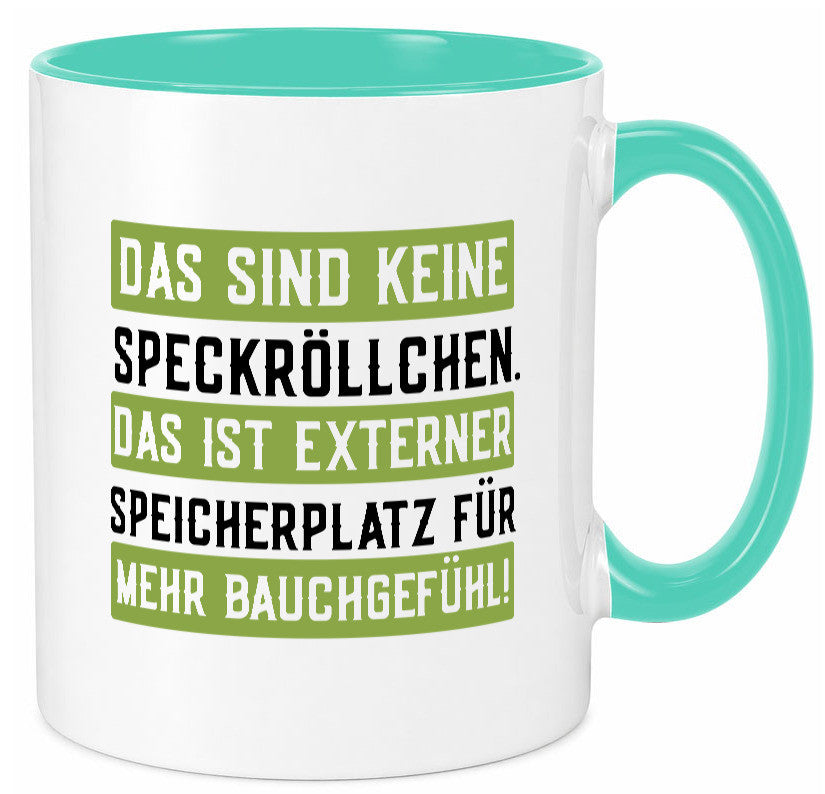 Keine Speckröllchen | Softwareentwickler PC Körperfülle Geschenkidee Humor Tasse