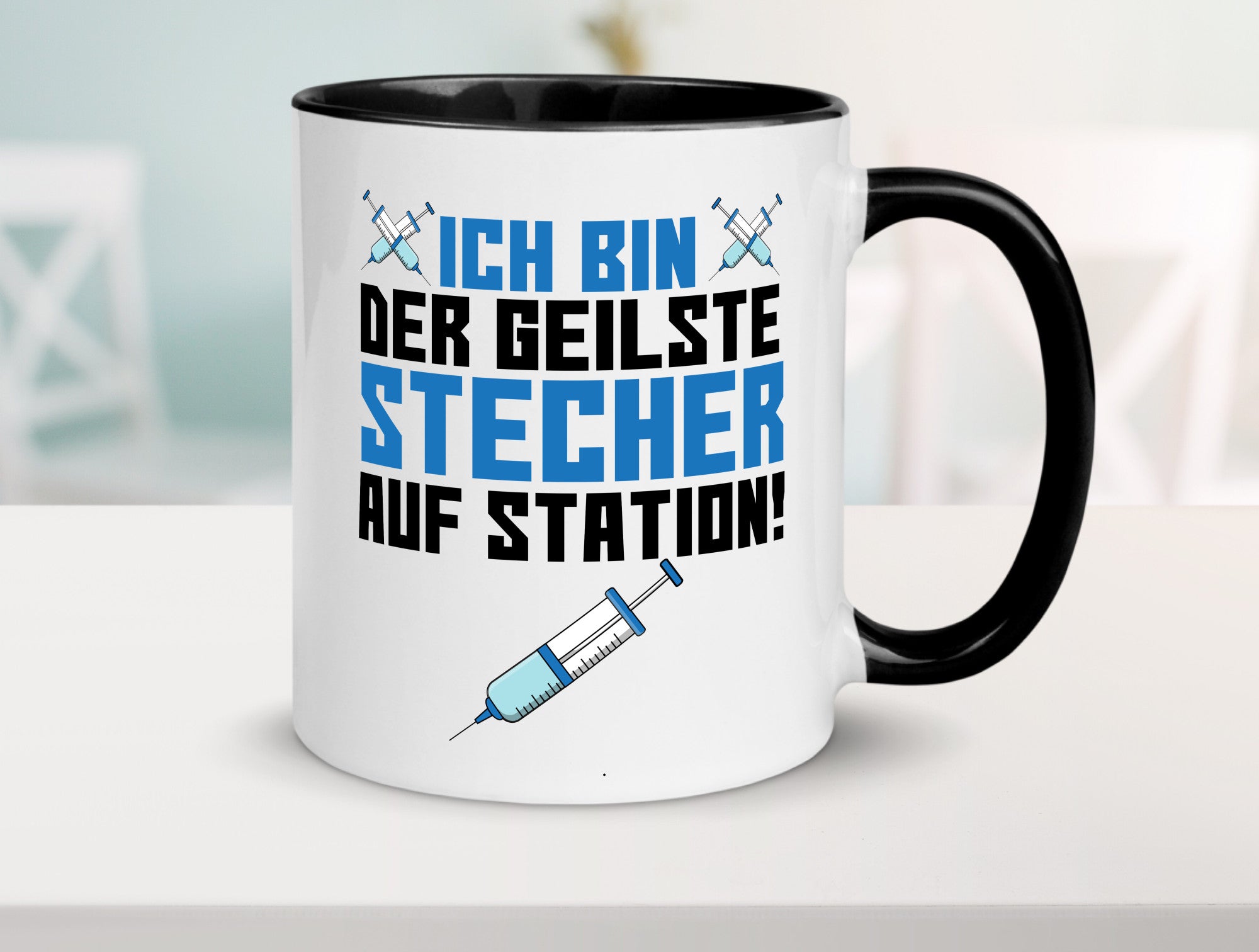 Ich bin der geilste Stecher | Pfleger Arzt Spritze lustig Humor Geschenkidee