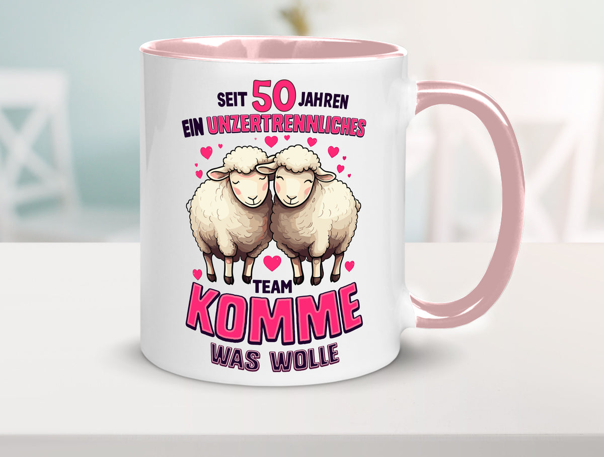 50 Jahre Verheiratet | ein Team Ehepaar Geschenk Humor Geschenkidee lustiger Tasse