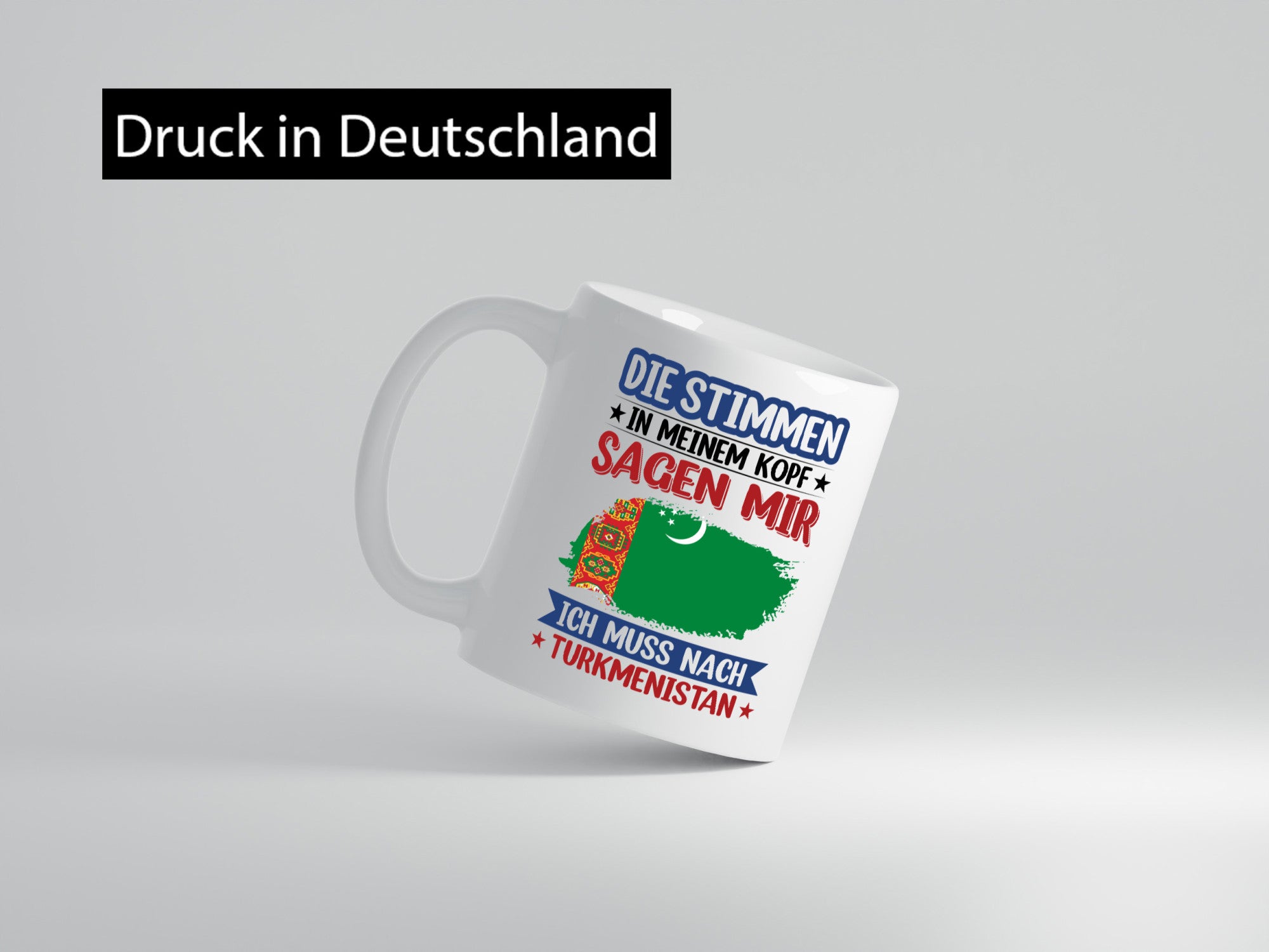 Turkmenistan | Urlaub Stimmen in meinem Kopf Traumland v2 Geschenk Humor
