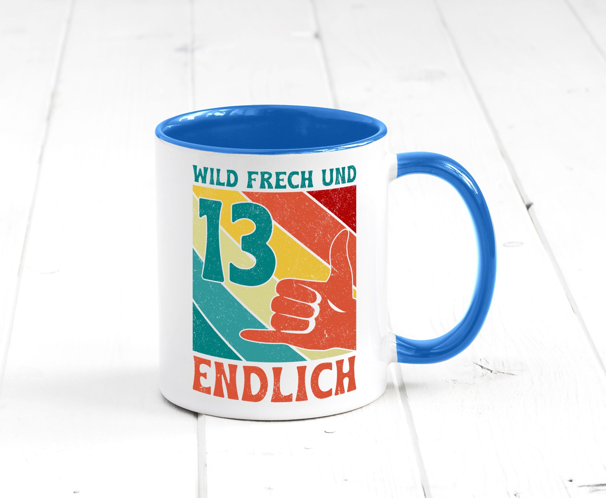 13. Geburtstag | 13 Jahre Wild und Frech Humor Geschenkidee Tasse
