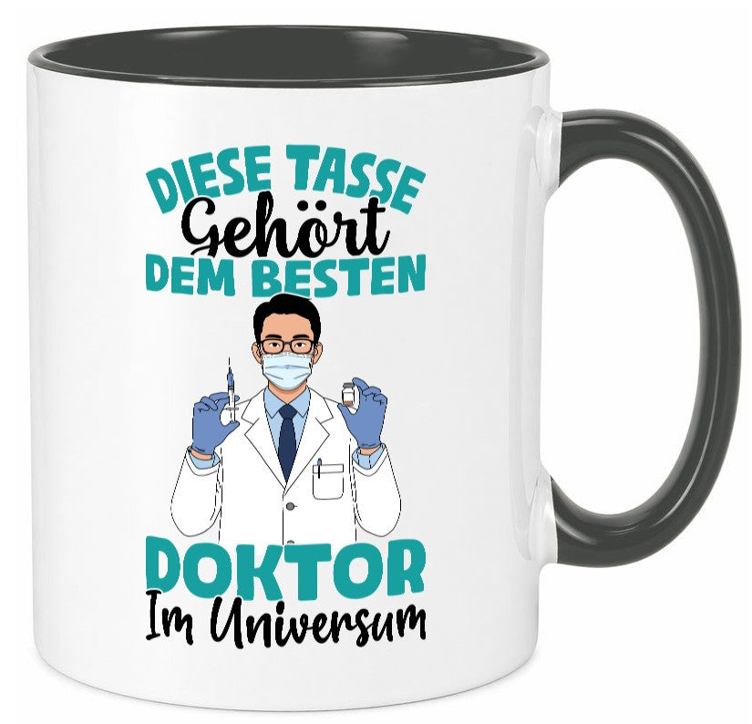 Im Universum: Doktor | Doktorand Doktortitel Geschenk Humor Geschenkidee Tasse