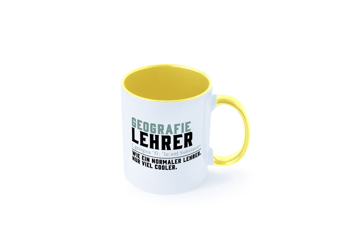 Geographielehrer | Lehrer Unterricht Lieblingslehrer lustiger Spruch Geschenk Tasse