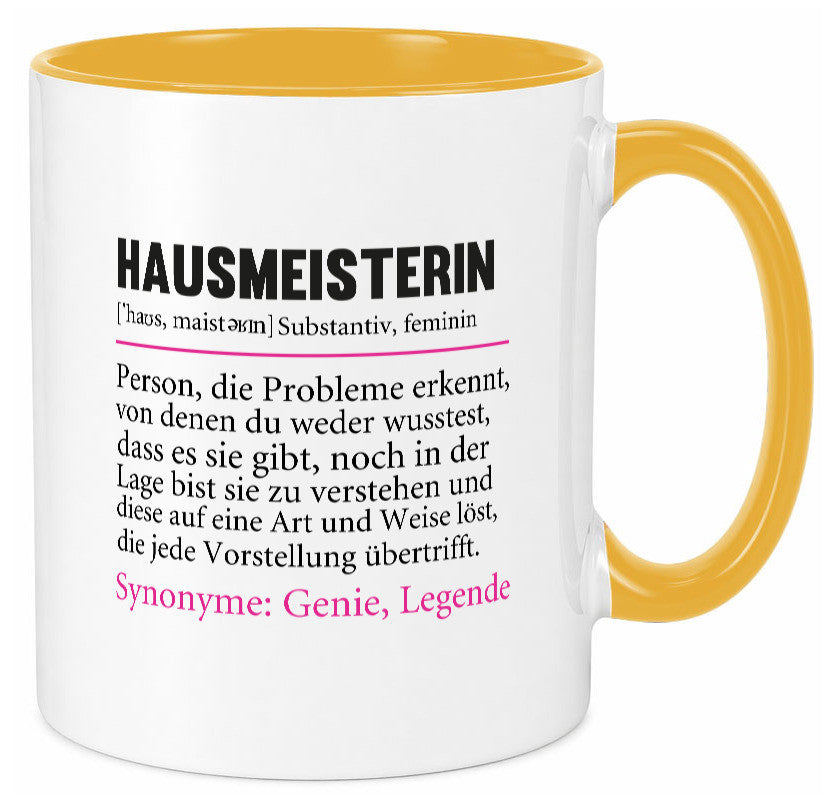 Hausmeisterin | Hauswart Beruf Spruch Humor Geschenkidee Arbeit Kollegen Büro Tasse