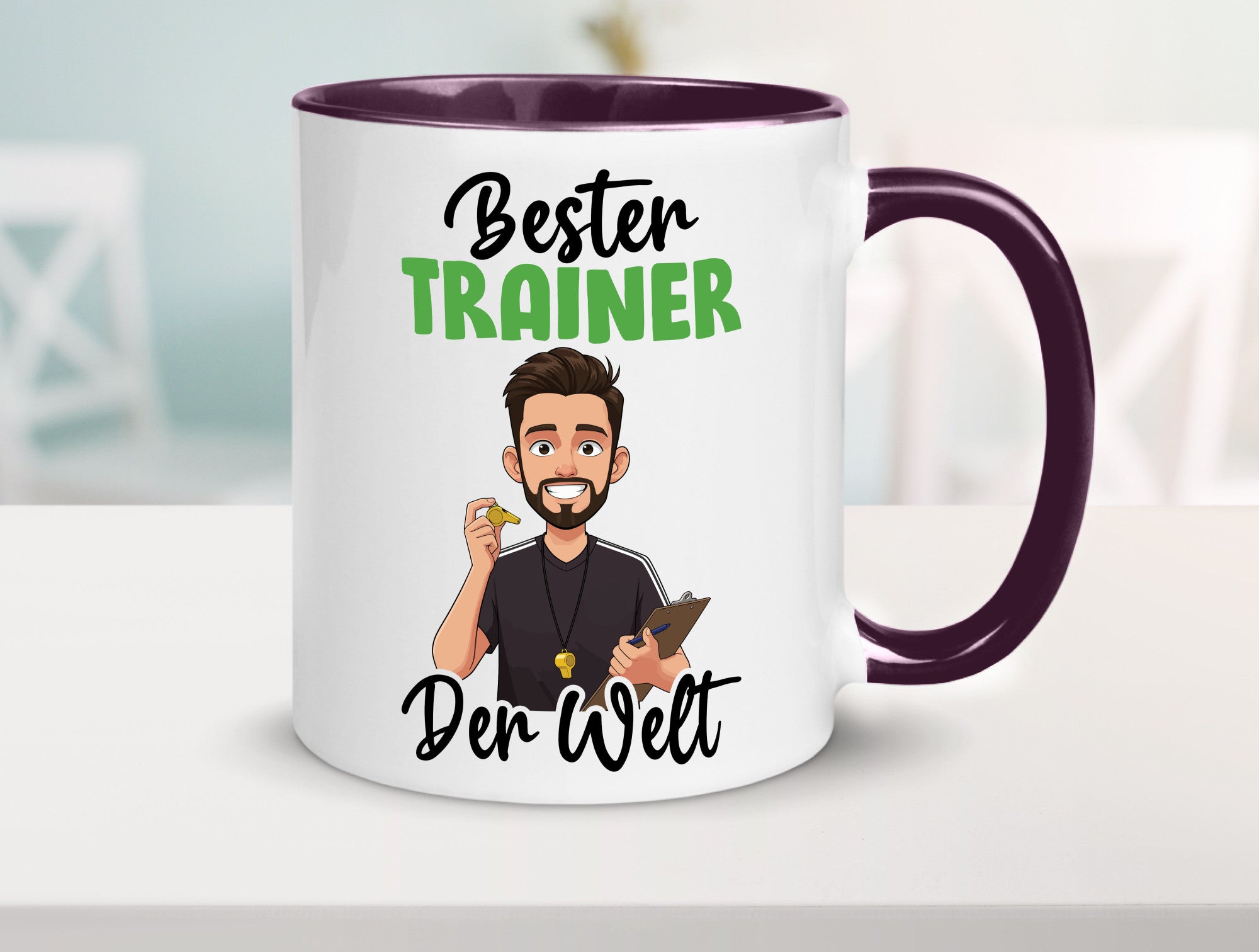 Bester Trainer | Verein Sport v2 Humor Geschenkidee Tasse