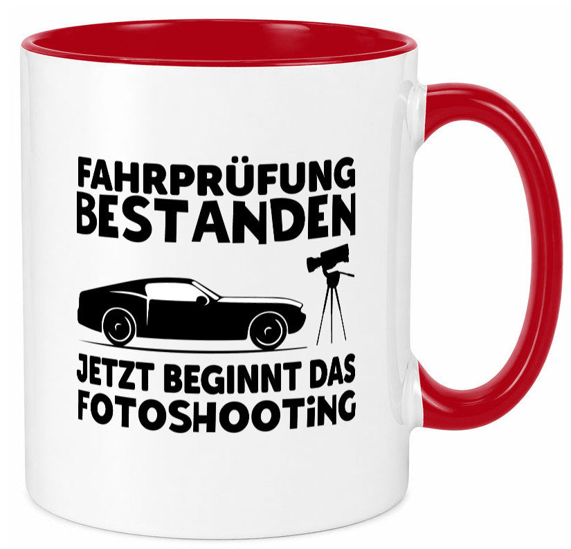 Fahrprüfung bestanden | Autofahren Führerschein Geschenk Humor Geschenkidee Tasse