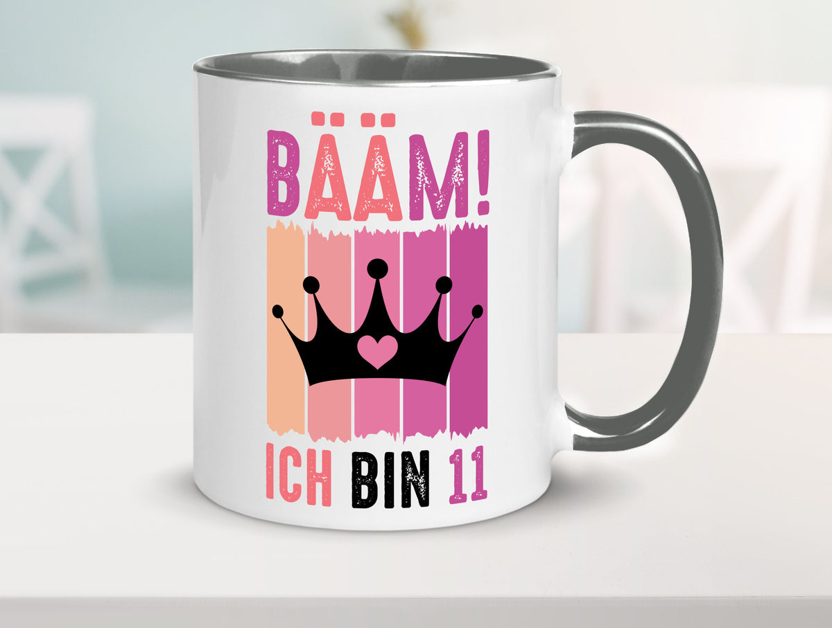 11. Geburtstag | 11 Jahre Bääm ich bin Krone Humor Geschenkidee Tasse