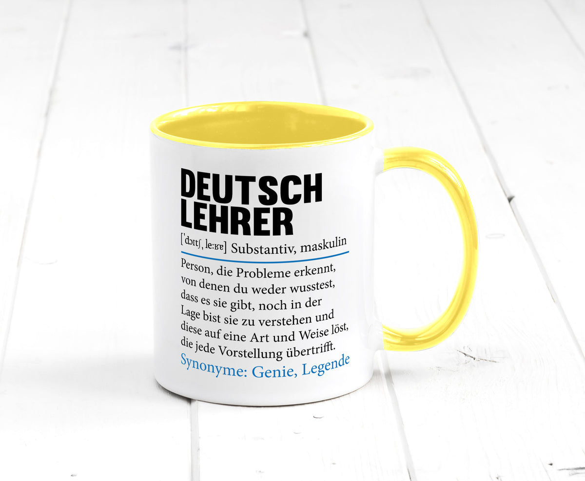 Deutschlehrer Spruch | Lehrer Schule Humor lustig Geschenkidee Geschenk Tasse
