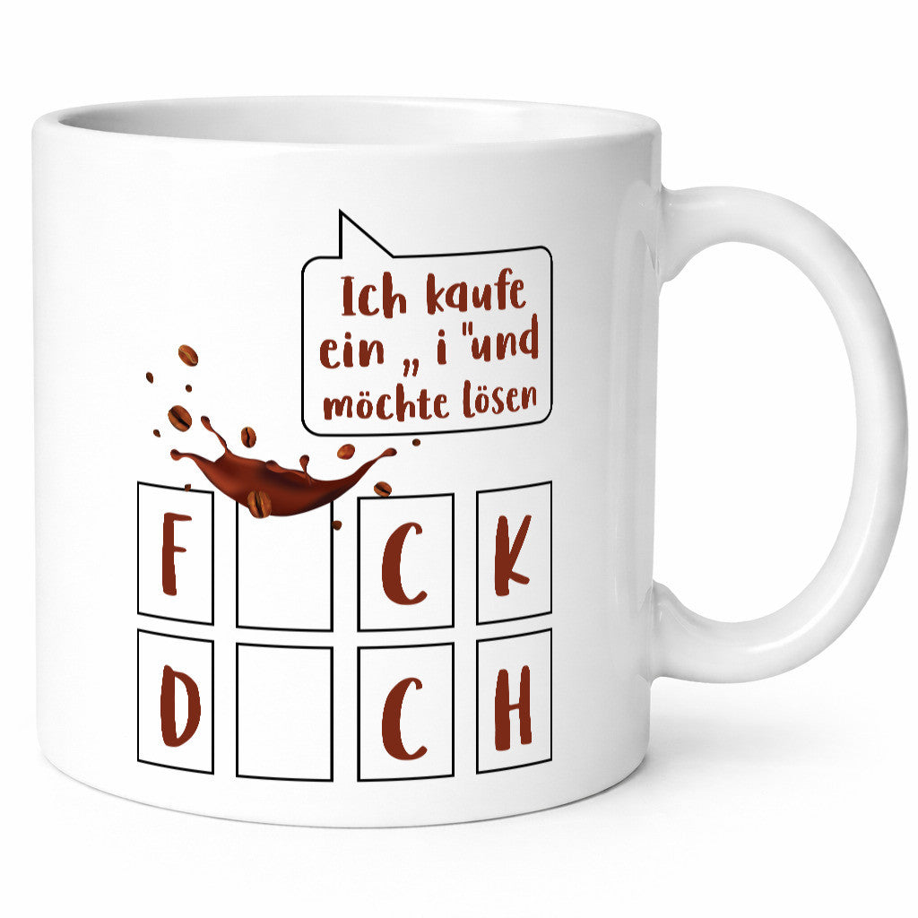 Ich kaufe ein i | Glücksrad Rätsel F*ck D*ch Humor Geschenkidee Tasse