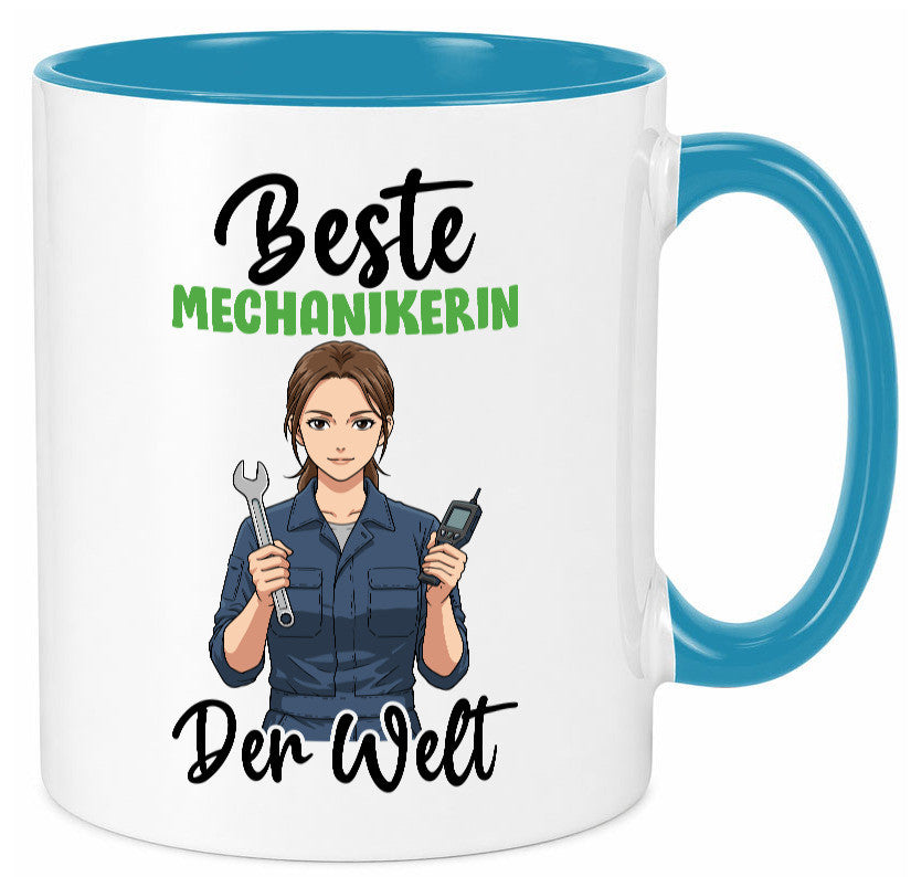 Beste Mechanikerin | KFZ v2 Humor Geschenkidee Tasse