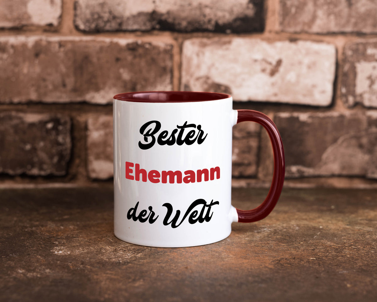 Bester Ehemann der Welt | Ehepaar Geschenkidee Humor Tasse