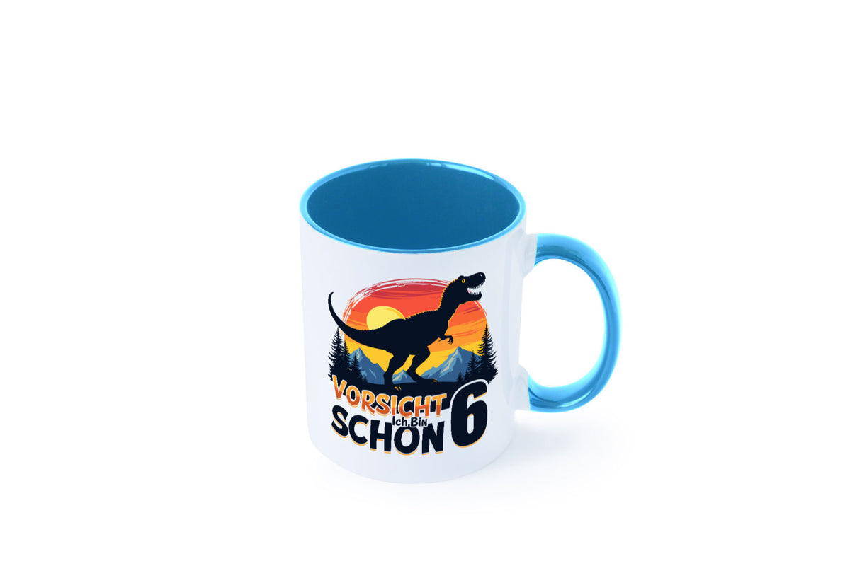 6. Geburtstag | 6 Jahre Dinosaurier Geschenkidee Humor Tasse