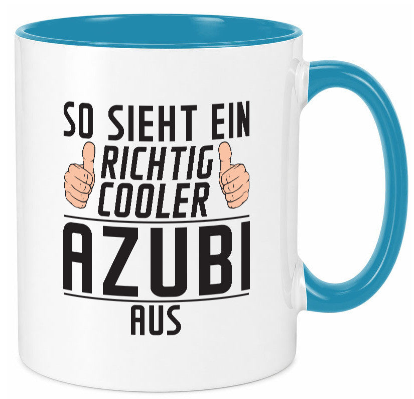 Richtig Cooler Azubi | Ausbildung Lehre Lehrling Geschenk Humor Geschenkidee Tasse