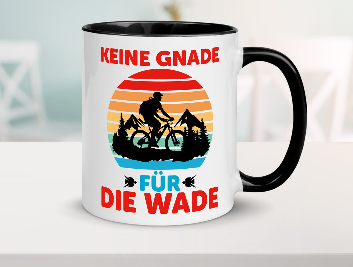 Keine Knade für die Wade | BMX Renrad Biker v2 lustig Humor Geschenkidee Tasse