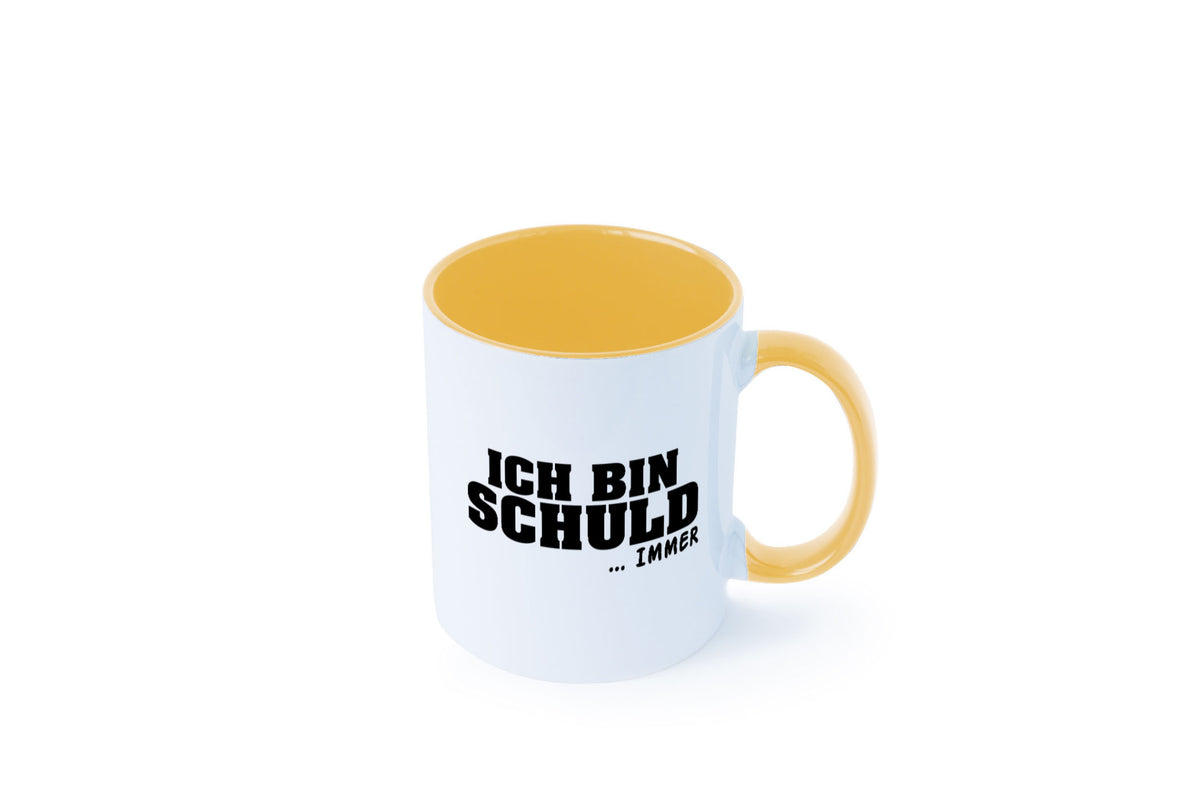 Ich bin Schuld | Schwarze Schaff lustig Humor Geschenkidee Geschenk Tasse