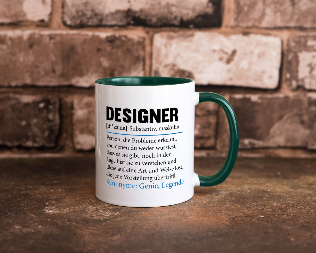 Designer Beruf | Gestalter Medien Schmuck Mode Geschenk Arbeit Kollegen Büro Tasse