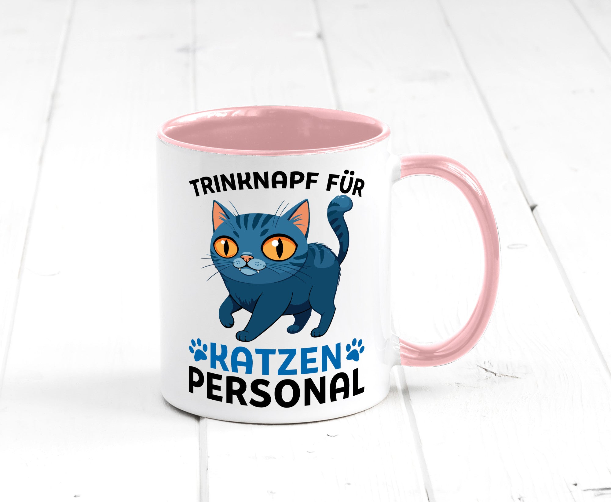 Katzen Personal | Katzenbesitzer Tasse Katze Humor vl2 Tierliebhaber