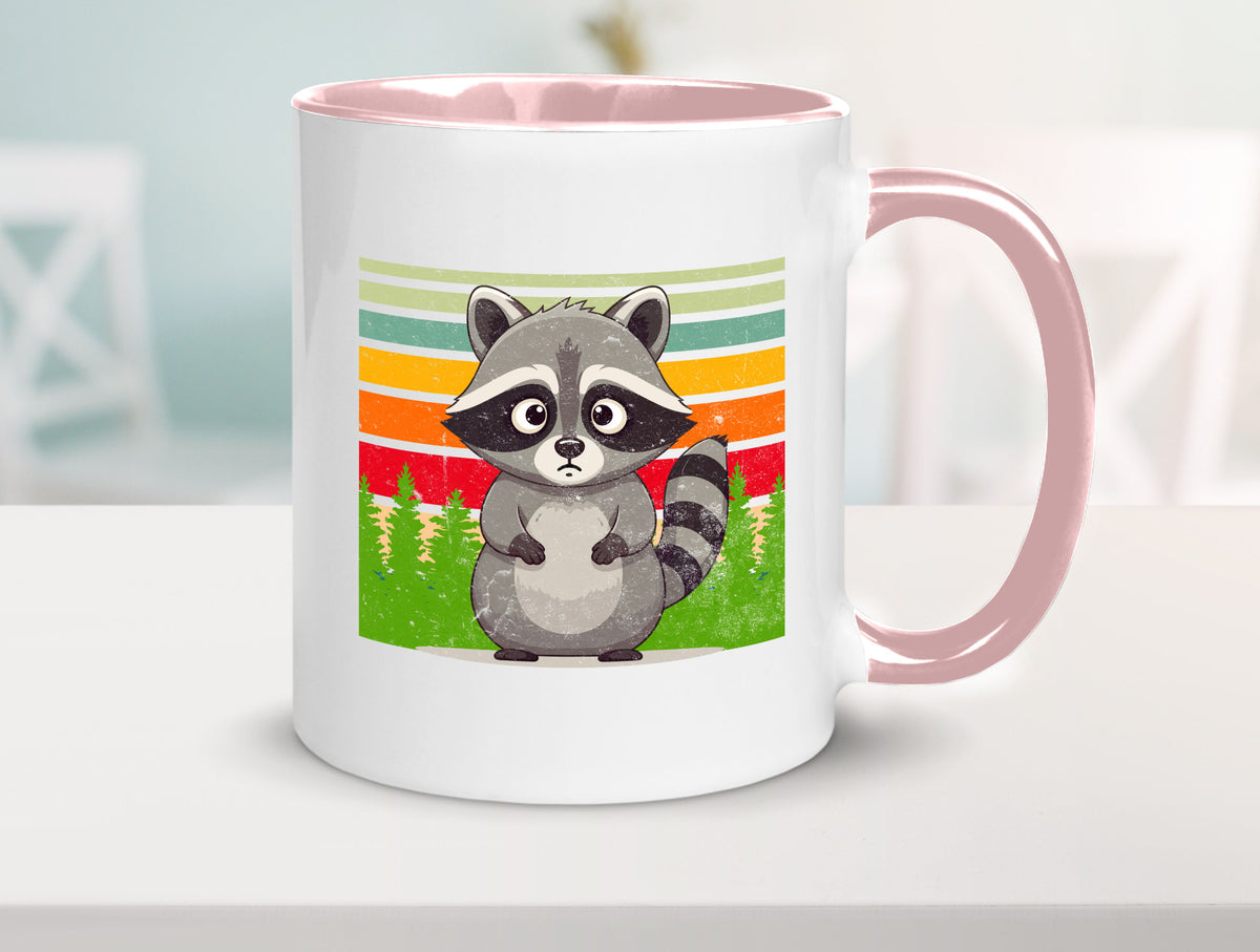 Waschbär | Vintage v2 lustiger Spruch Geschenk Humor Geschenkidee Tasse