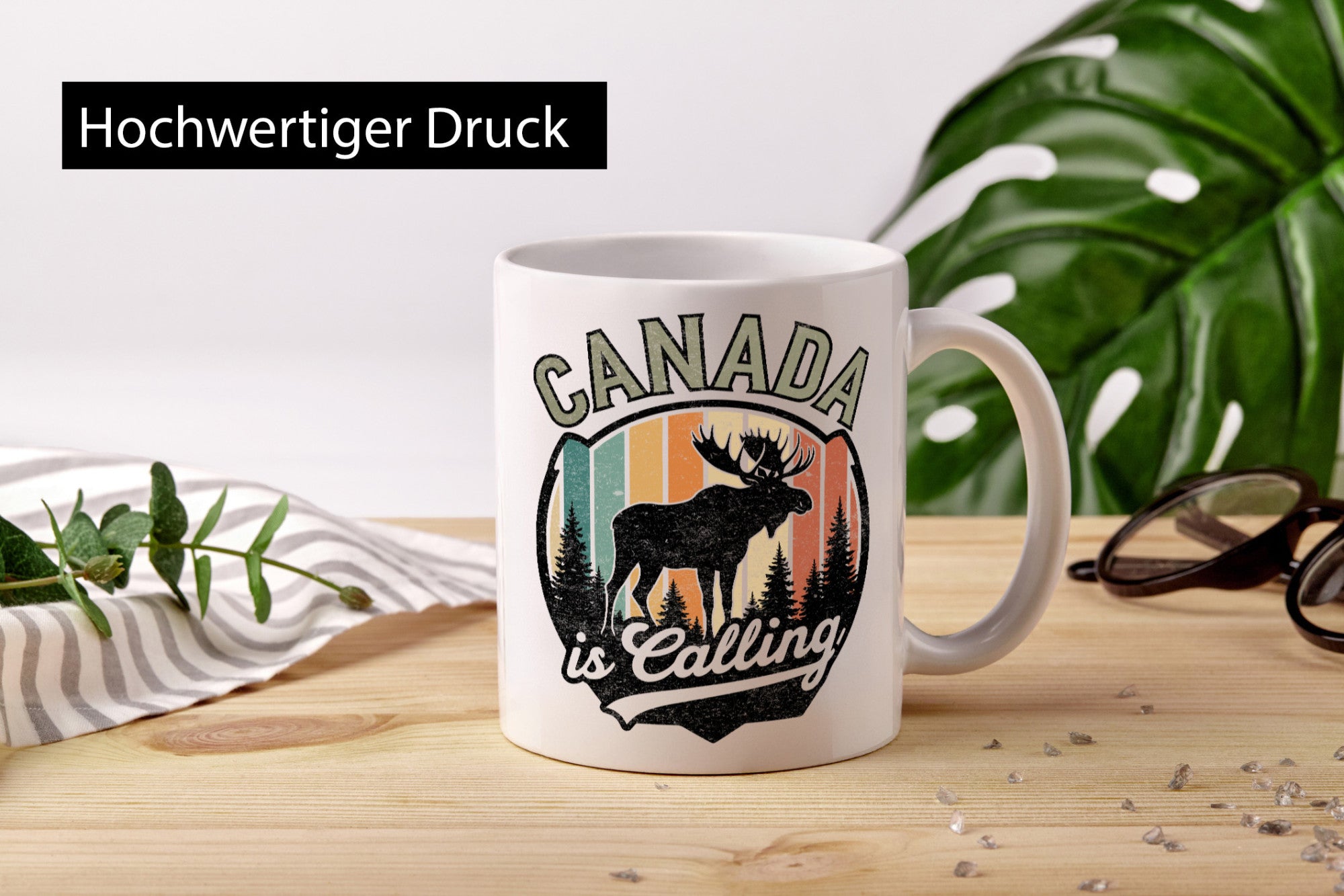 Canada is calling | Retro ruft an Urlaub Kanada lustiger Spruch Geschenk Humor