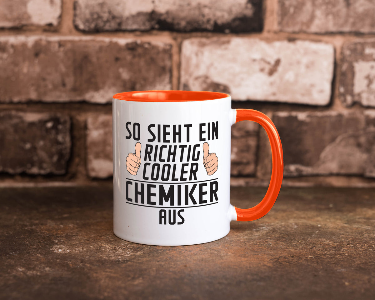 Richtig Cooler Chemiker | Chemie Labor Wissenschaft lustig Humor Geschenkidee Tasse
