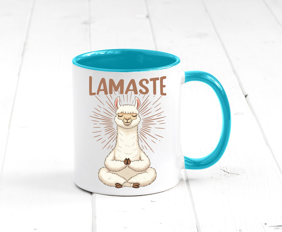 Lamaste | Lama Namaste lustiger Spruch Geschenk Humor Geschenkidee Tasse