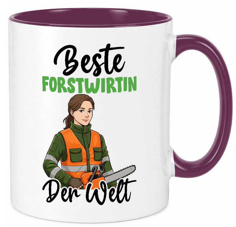 Beste Forstwirtin | Forst Wirtin v2 lustig Humor Geschenkidee Geschenk Tasse