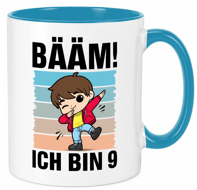 9. Geburtstag | Ich bin 9 Jahre Bäääm Dabbing Kind lustig Geschenkidee Geschenk Tasse